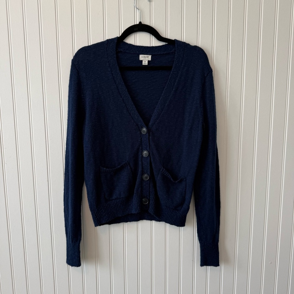J crew Beach cardigan sweater size m cotton blend